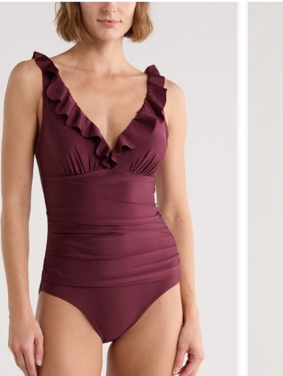 Lauren Ralph Lauren Other - Lauren Ralph Lauren SwimwearTummycontrol Underwire Ruffled Onepiece
